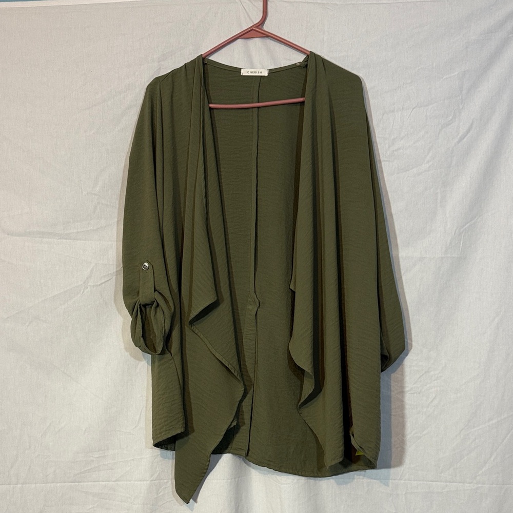 Cherish Olive Green Women's Sweater